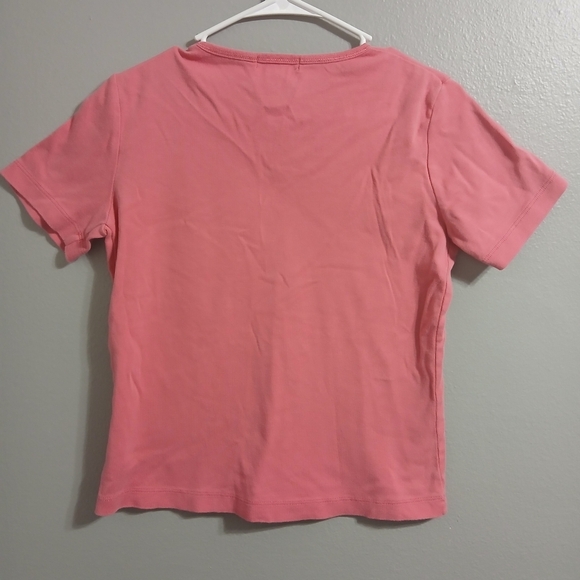 Eddie Bauer Pink V-Neck Women's Top - Picture 4 of 8